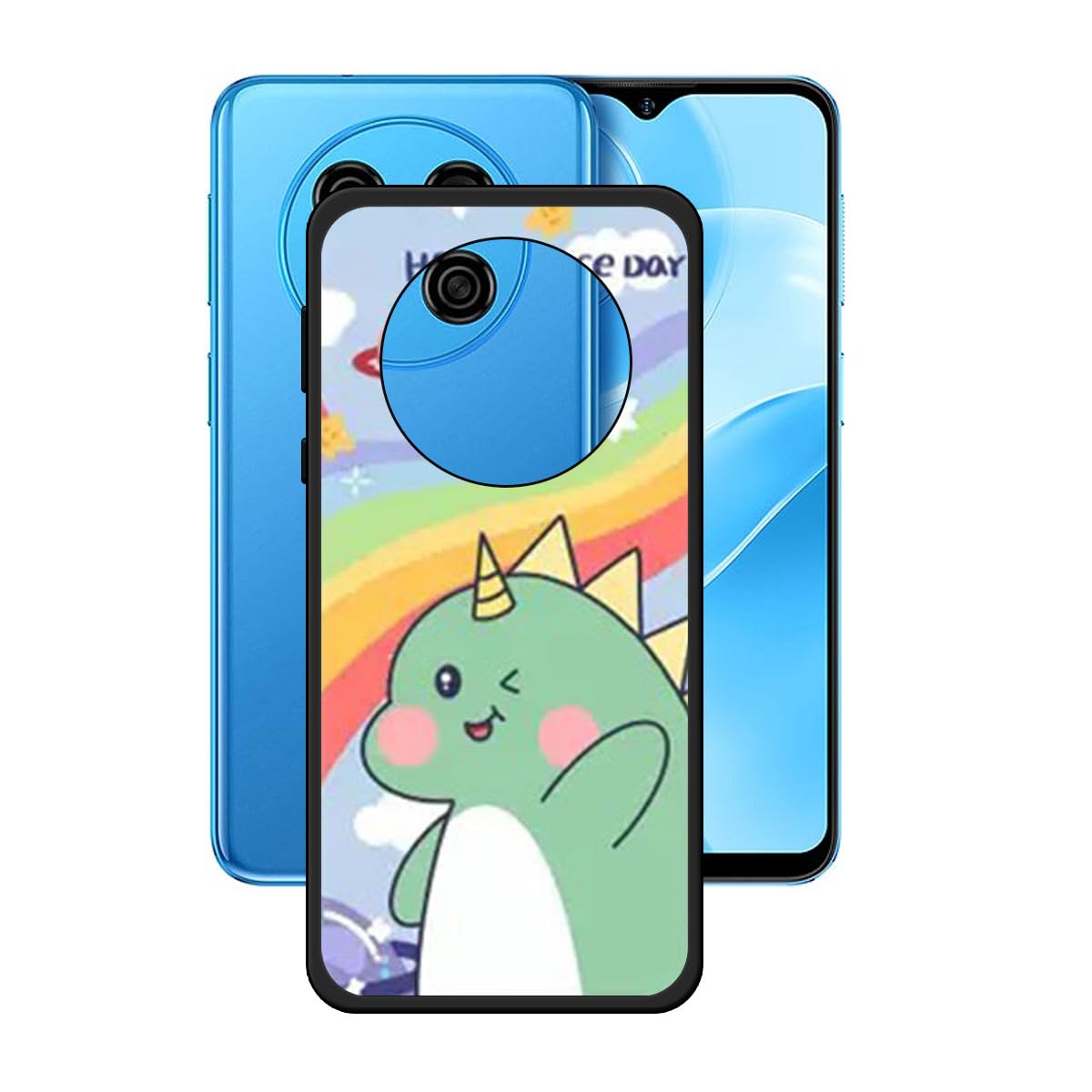 LCEHTOGYE Cover per Ulefone Note 15,Nero Custodie Morbido Silicone Case Ultra Sottile TPU Flessibile Protettiva Custodia per Ulefone Note 15 (6,22) - KE169