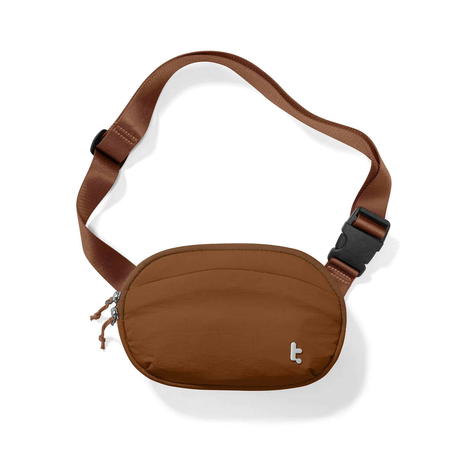 Tomtoc Bolso Bandolera Mujer con Protección RFID, 1,5L Impermeable Ligero, Uso Diario y Portátil de Viaje, Caramelo
