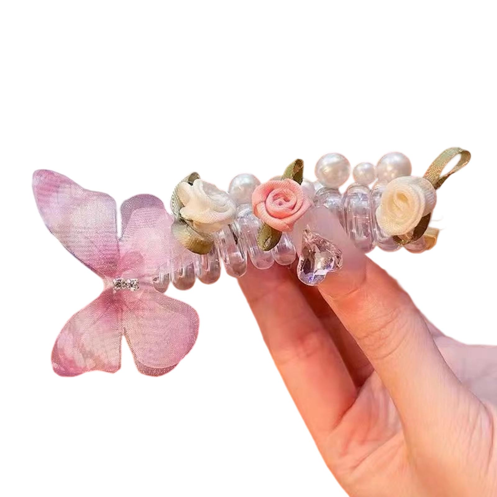 MICFENY Gentle Hold spirals Coil Hair Bands Stretchy Ponytail Holders for Women Girls Long Hair Accessories