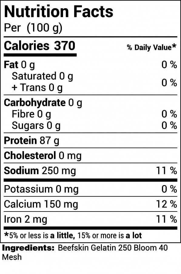 Gelatin Powder - 454 Grams (1 lb)