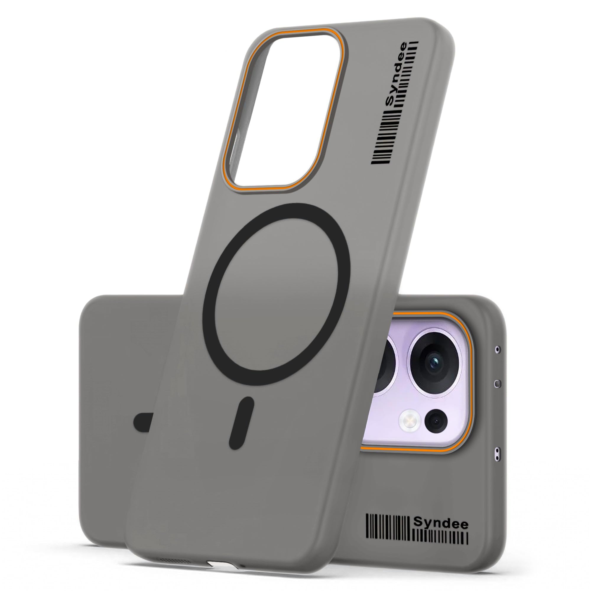 DL3 Mobilak Case Back Cover for Oppo Reno13 F/Reno 13F, Sleek Frosted Translucent Back Only Compatible with Wireless Magnetic Accessories | Anti-Scratch Shockproof Phone Case