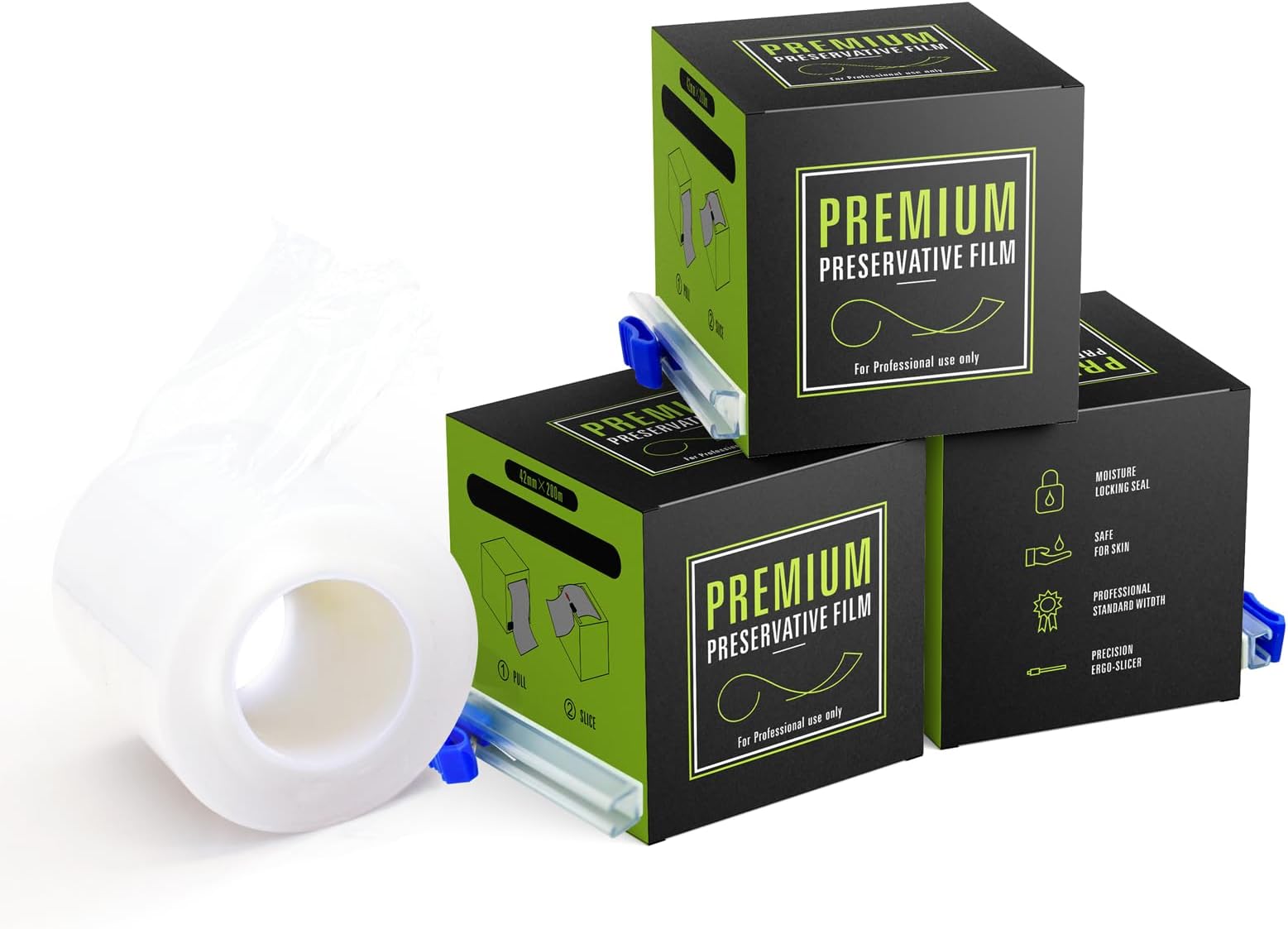 3 Pack Professional Disposable Eyebrow Plastic Wrap Preservative Film Premium