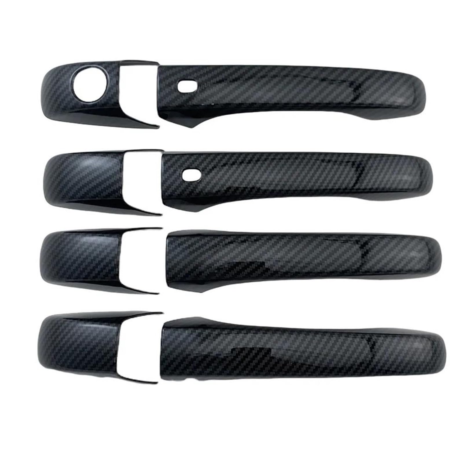 Yytemd Carbon Fiber 2 Smart Door Handle Cover Exterior Parts Car Accessories For Journey 2005-2010 Chrome(Carbon Fiber 2 Smart)