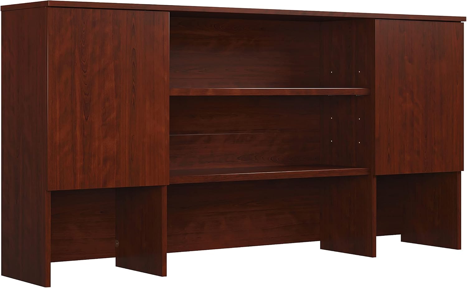 OfficeWorks by Sauder Affirm 72'' Storage Hutch, in a Classic Cherry Finish