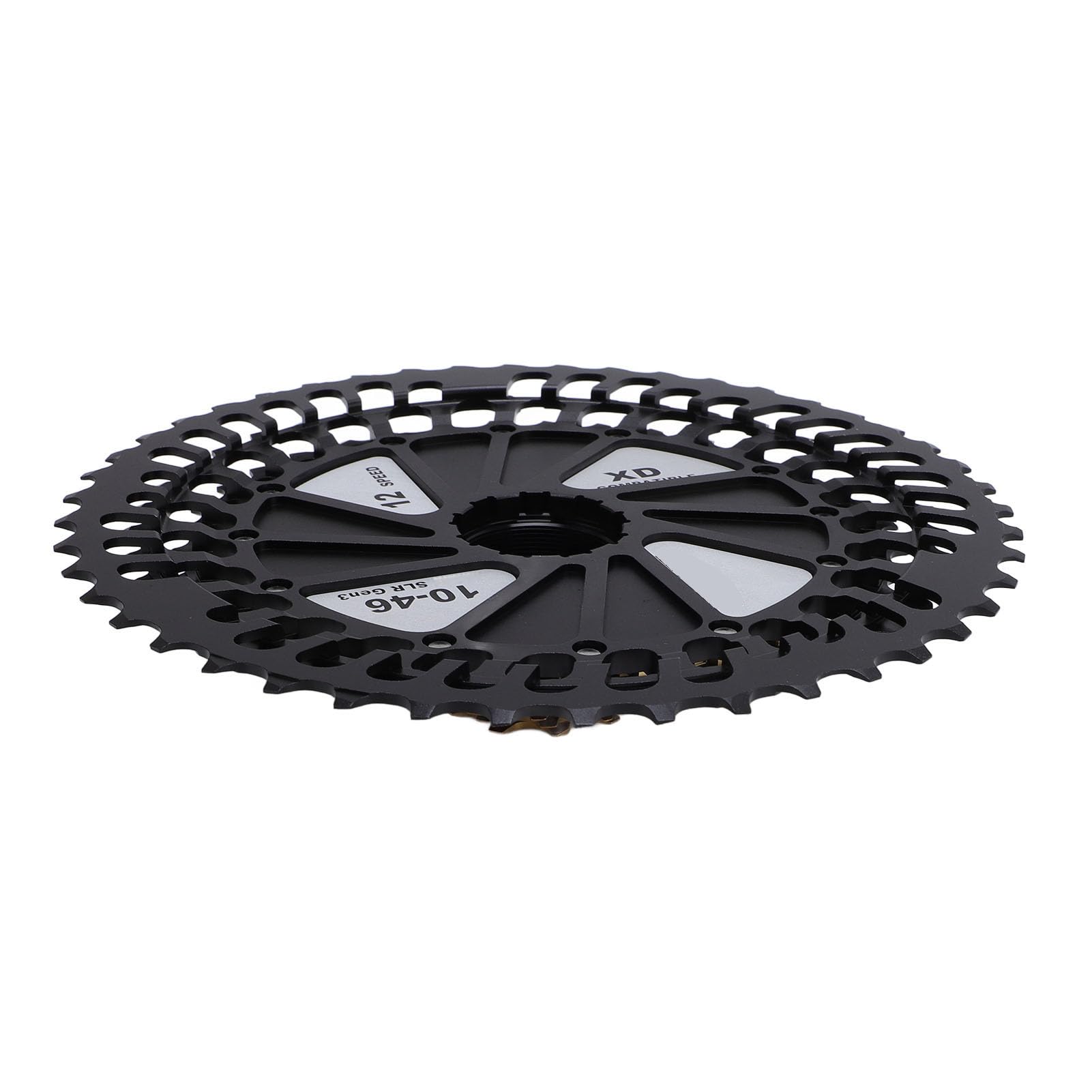 Pongnas Cassette de Bicicleta de Montaña de 12 Velocidades Compatible 10-46T CNC Aleación de Aluminio Hueca y Rueda de Acero para Trail Enduro Actualización de Transmisión Ligera