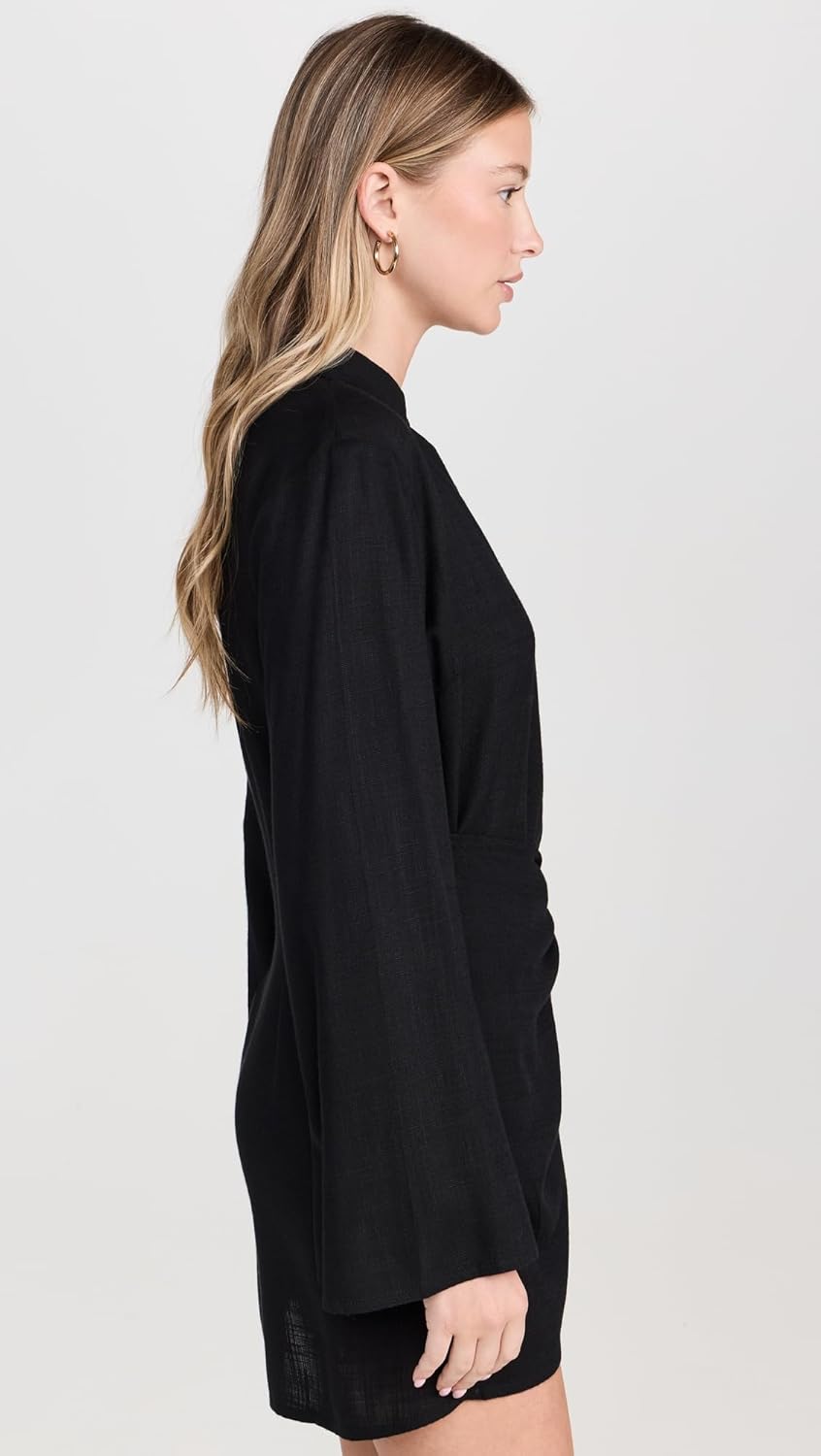 L*Space Las Palmas Dress for Women, Mini-Dress with Tie Front Wrap, Adjustable Tie, Plus Hook & Eye Closure - Image 4