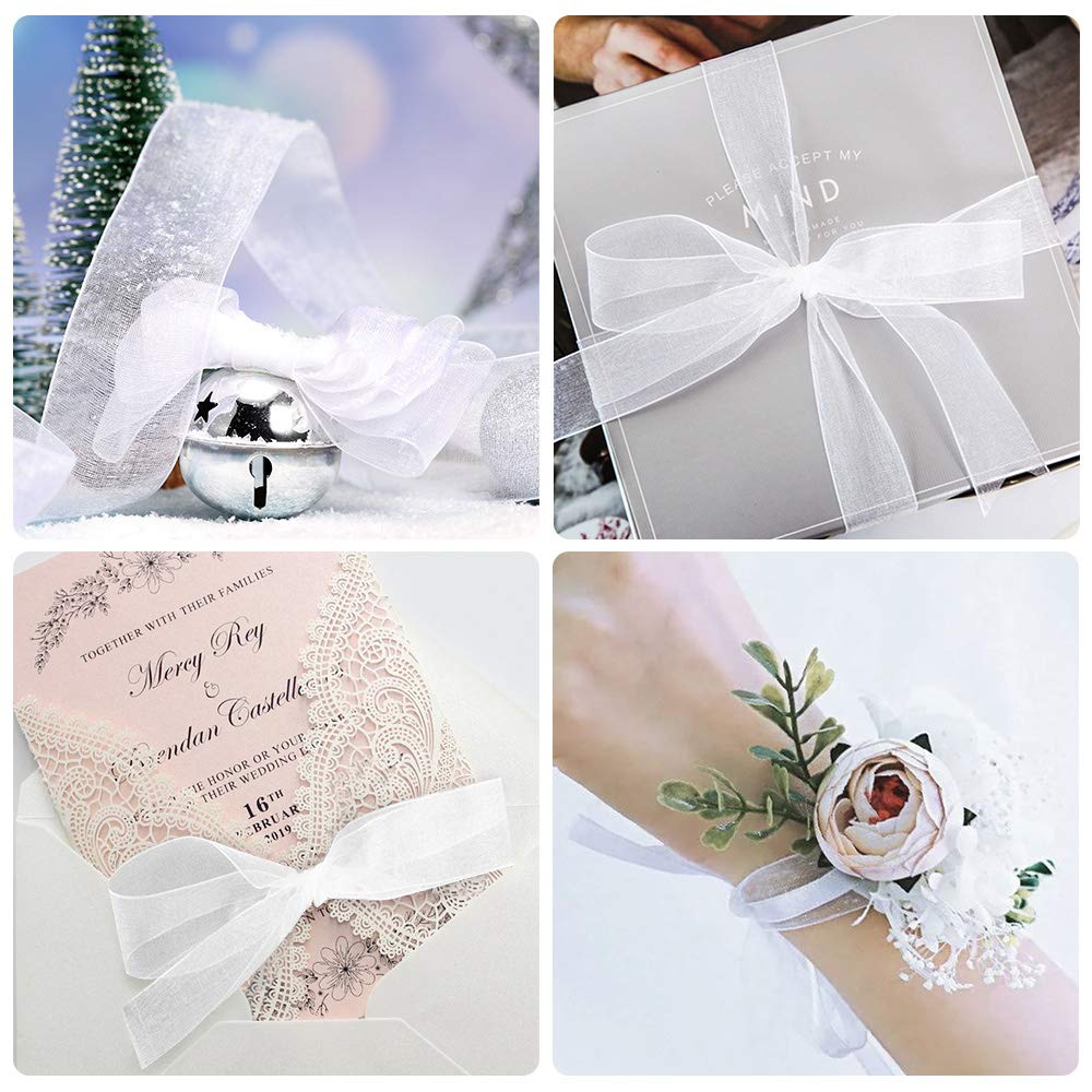 Nastro In Organza Verde Con Scritta 'Just For You', Largo 2,5 Cm, Lungo 22 M, Per Regali E Decorazioni - 3