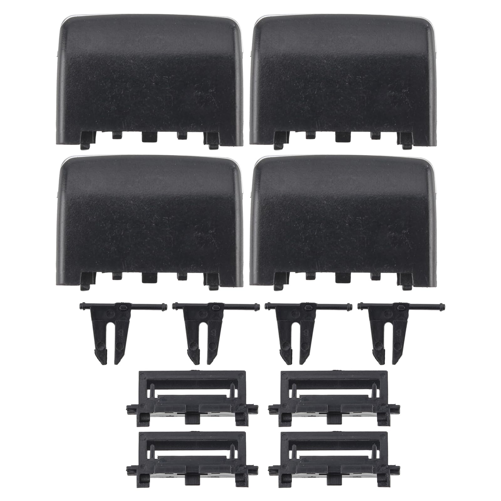 AUTOKAY A/C Air Vent Outlet Tab Clip Kit Fit for Mercedes-Benz W166 ML350 GL350 GL450 4pcs Rear Row Left Right Front Center Control A1668300254