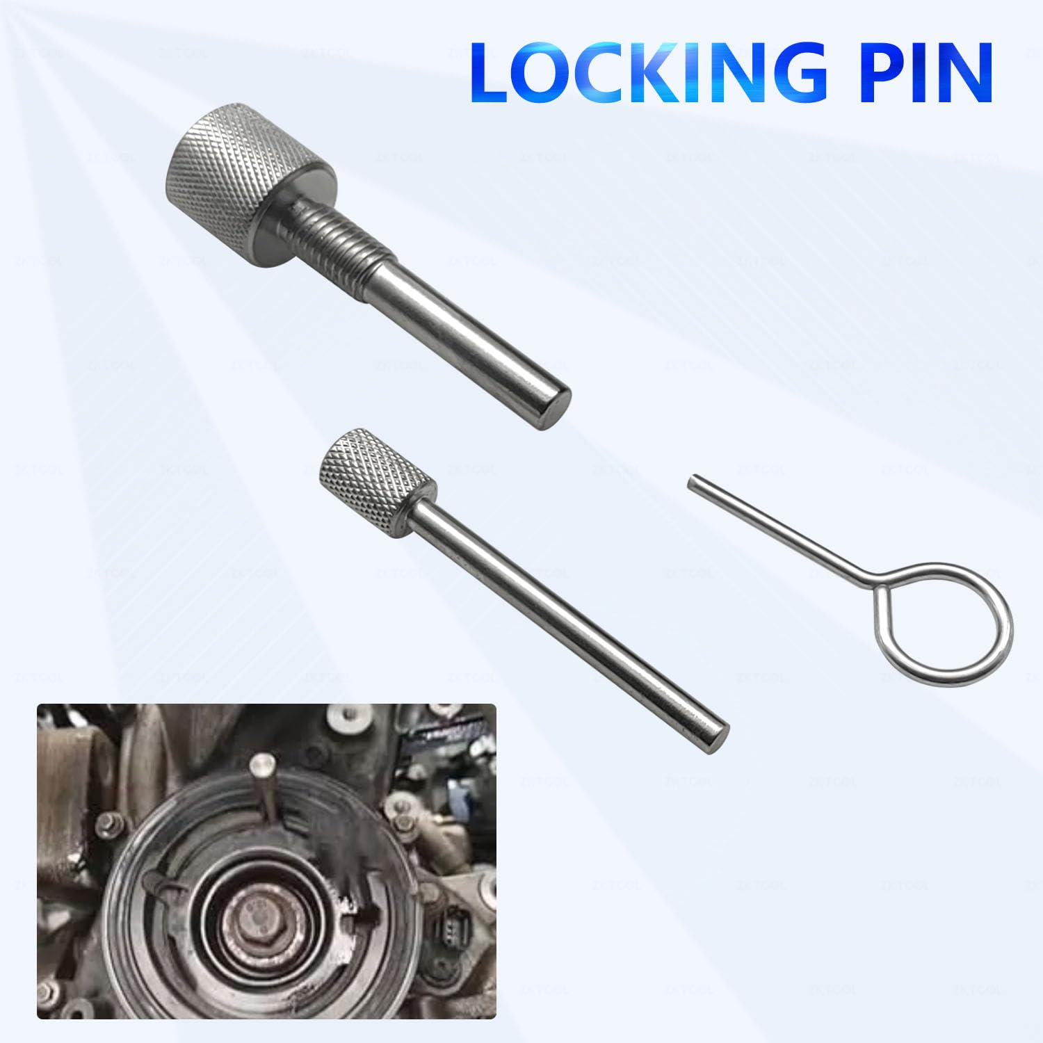 ZKTOOL Strumento di Blocco Cinghia di Distribuzione per Motore, Compatibile con Ford 1.0 SCTI ECOBOOST 3 Cilindri Benzina, Regolatore Cinghia di Distribuzione, 303-1605/1 303-1605/2