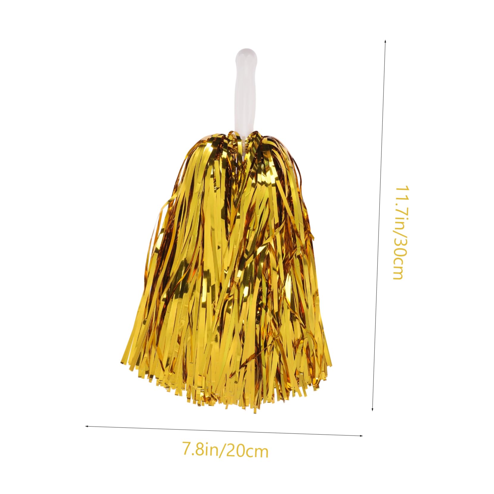 Mipcase Cheerleading Set 4pcs Pompoms for Cheerleading Props Dance Party Decorations Sports Game Accessory