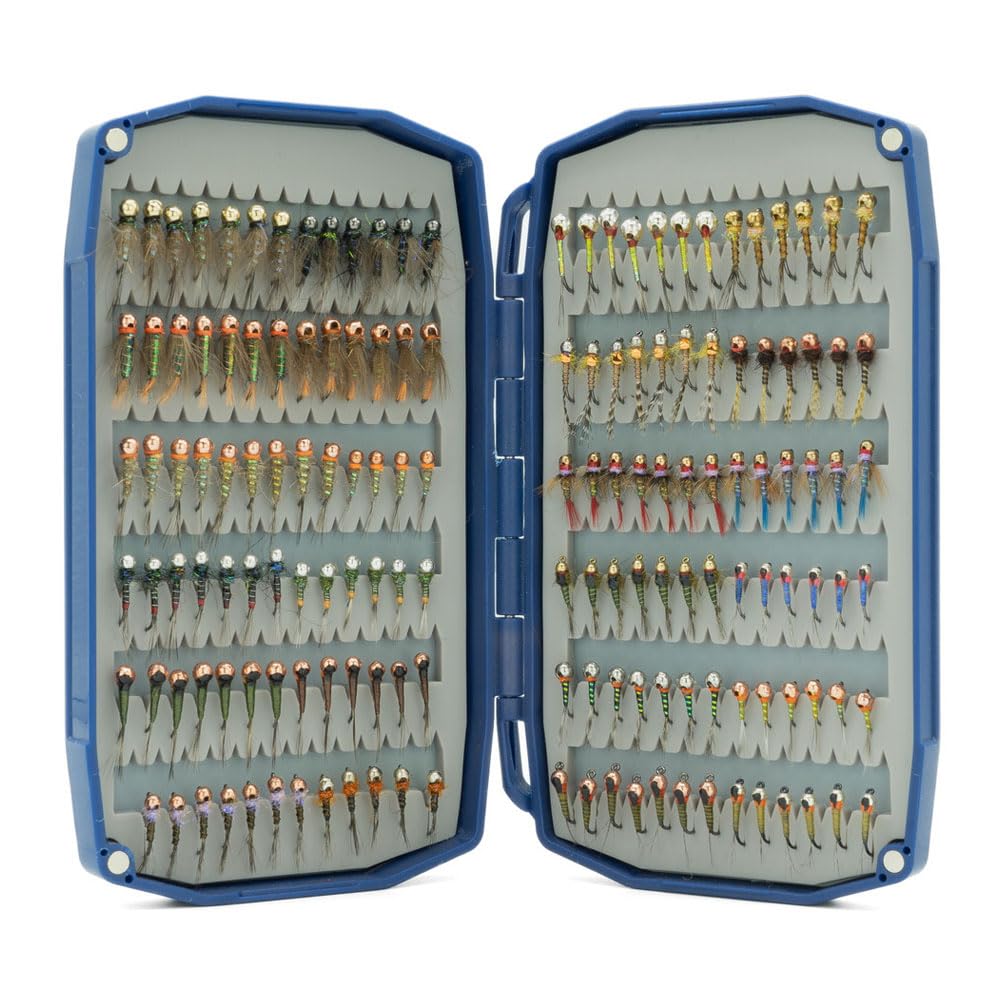 Fly Fishing Tackle Box UMPQUA UPG Silicone Dual Essential Blue Fly