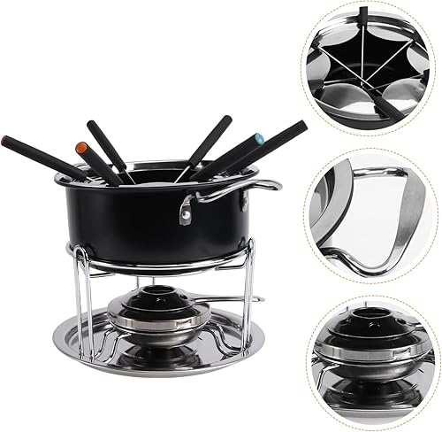 Miniatura 7 de 1 Unidades de Olla de Chocolate Queso Melting Pot Fondue Chocolate Queso Placa Mantequilla Fondue Queso Fondue Camping Bowl Herramientas Eléctricas