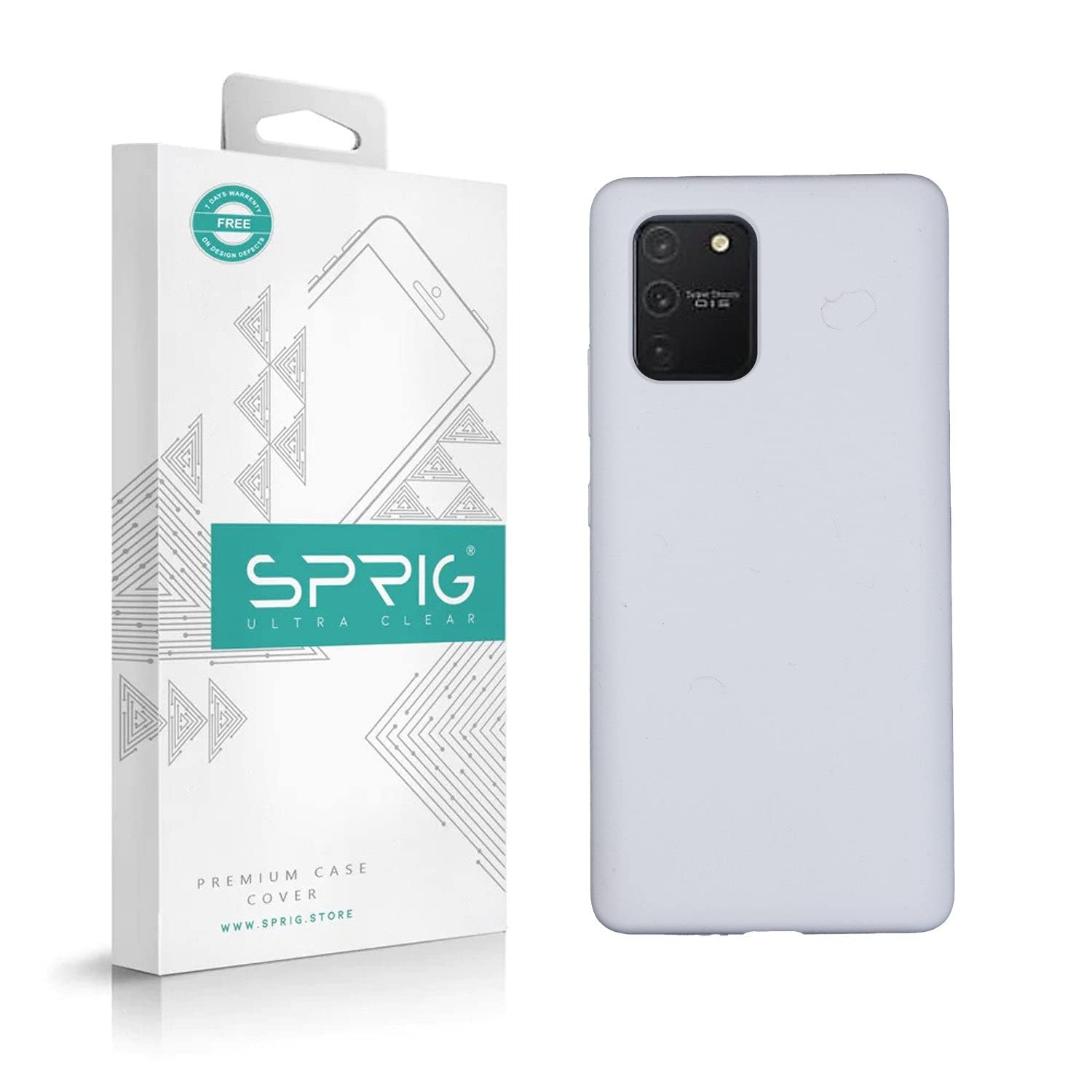 SPRIG Compatible with Samsung Galaxy S10 Lite Phone Liquid Silicone Cover Premium Back Cover Drop Tested Shock Proof Mobile Case for Men, Women, Boys and Girls with Camera Protection (White) (B0BTW3ZXM4) Amazon Price History, Amazon Price Tracker