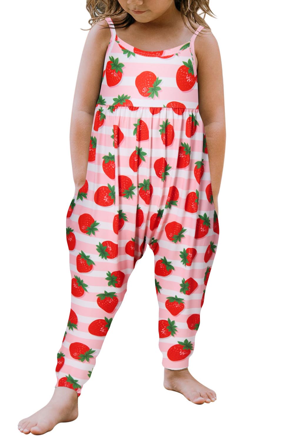 Yousie Toddler Girls Kids Rompers Jumpsuit Summer Spring Outfits 1-8 Years