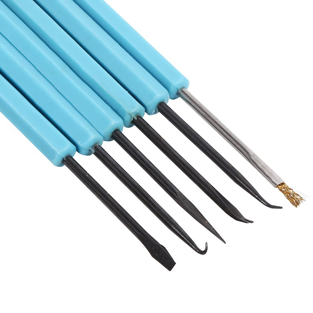 Solder Assist-1 Set 6 stks Professionele Soldeer Assist Demontage Gereedschap Soldeerhulp Reparatie Dubbelzijdig Blauw