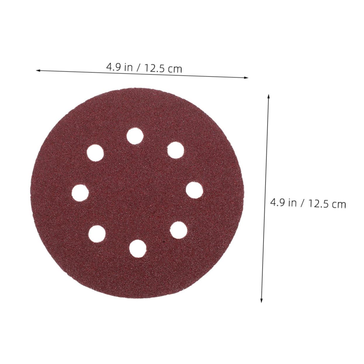 Cabilock 35pcs Drywall Sanding Disc: 8 Hole Grinding Abrasive Drywall Sander Pad for Cable Drywall Sanderaper Sandpaper for Home Walls Red