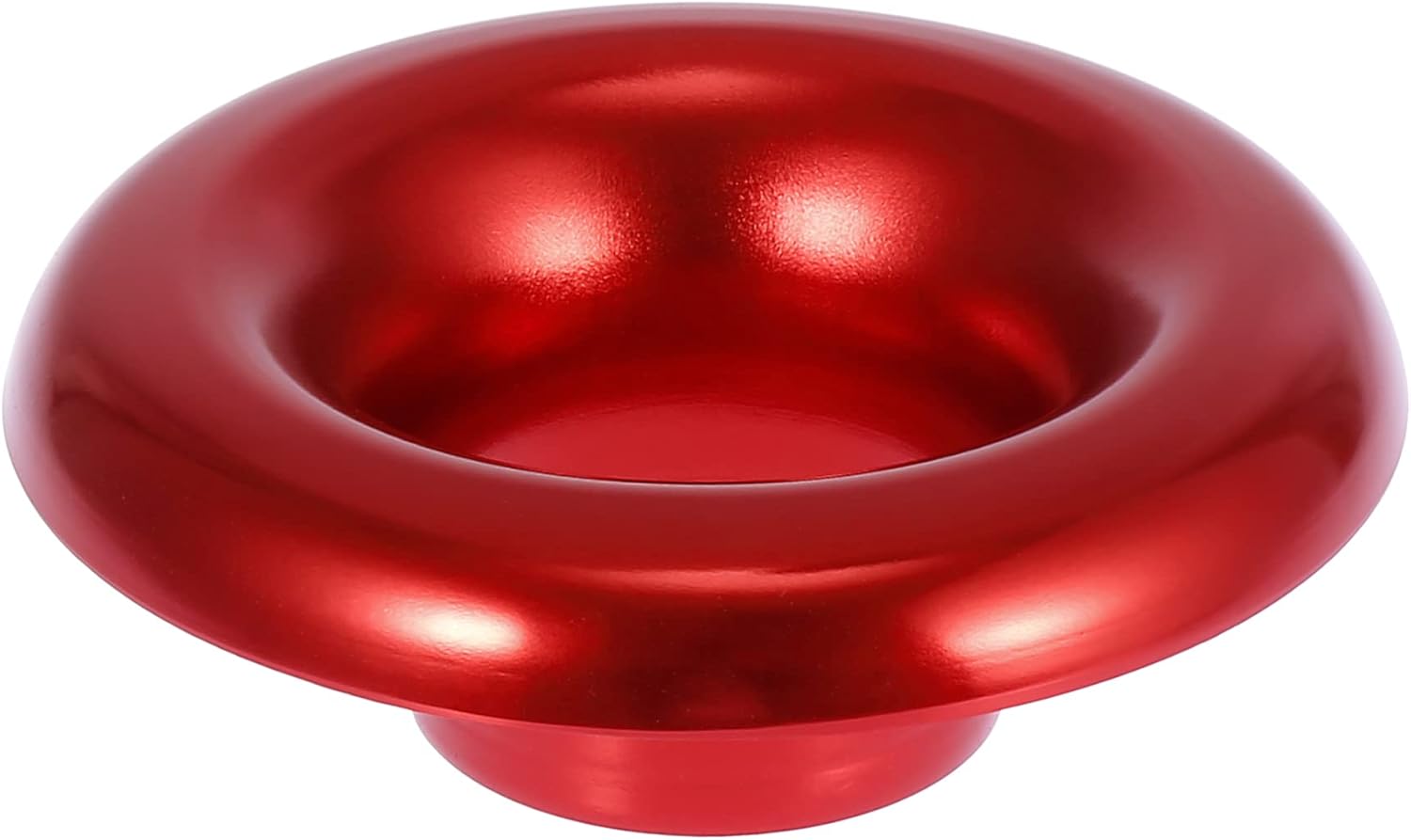 X AUTOHAUX 3inch Aluminum Alloy Bellmouth Velocity Stack Adapter Car Modified Turbo Air Intake Horn Air Inlet Decorative Cover Red