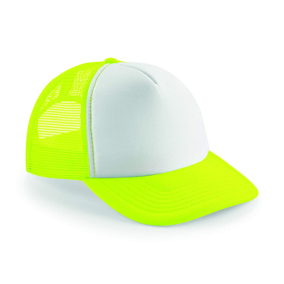 Beechfield Vintage Plain Snap-Back Trucker Cap - Classic Retro Style Hat