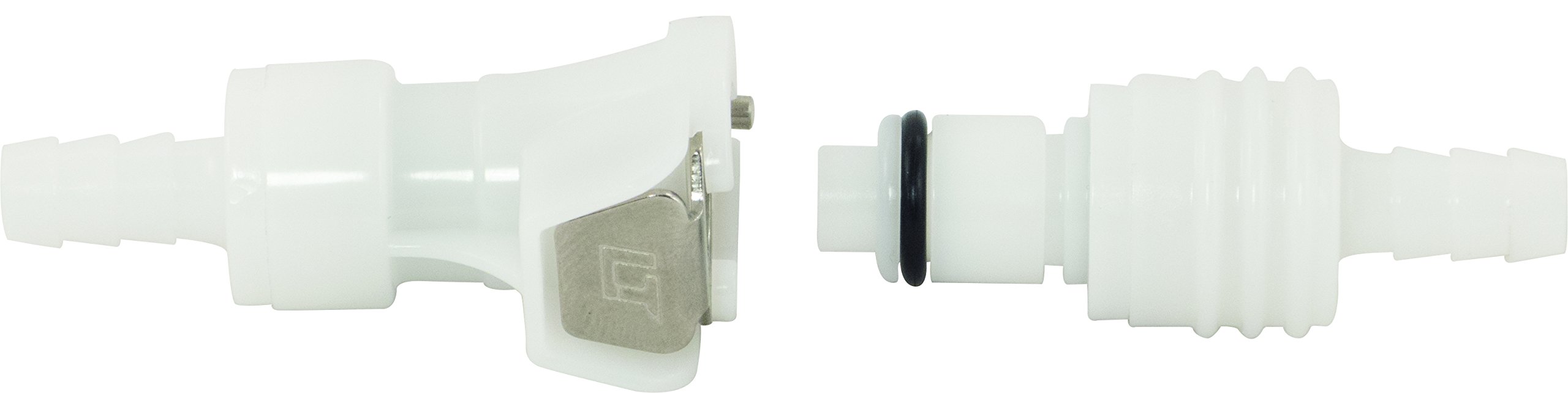 Homebrewers Outpost-H550 Beer & Gas Tubing QD Set - in-line W/Shut-Off