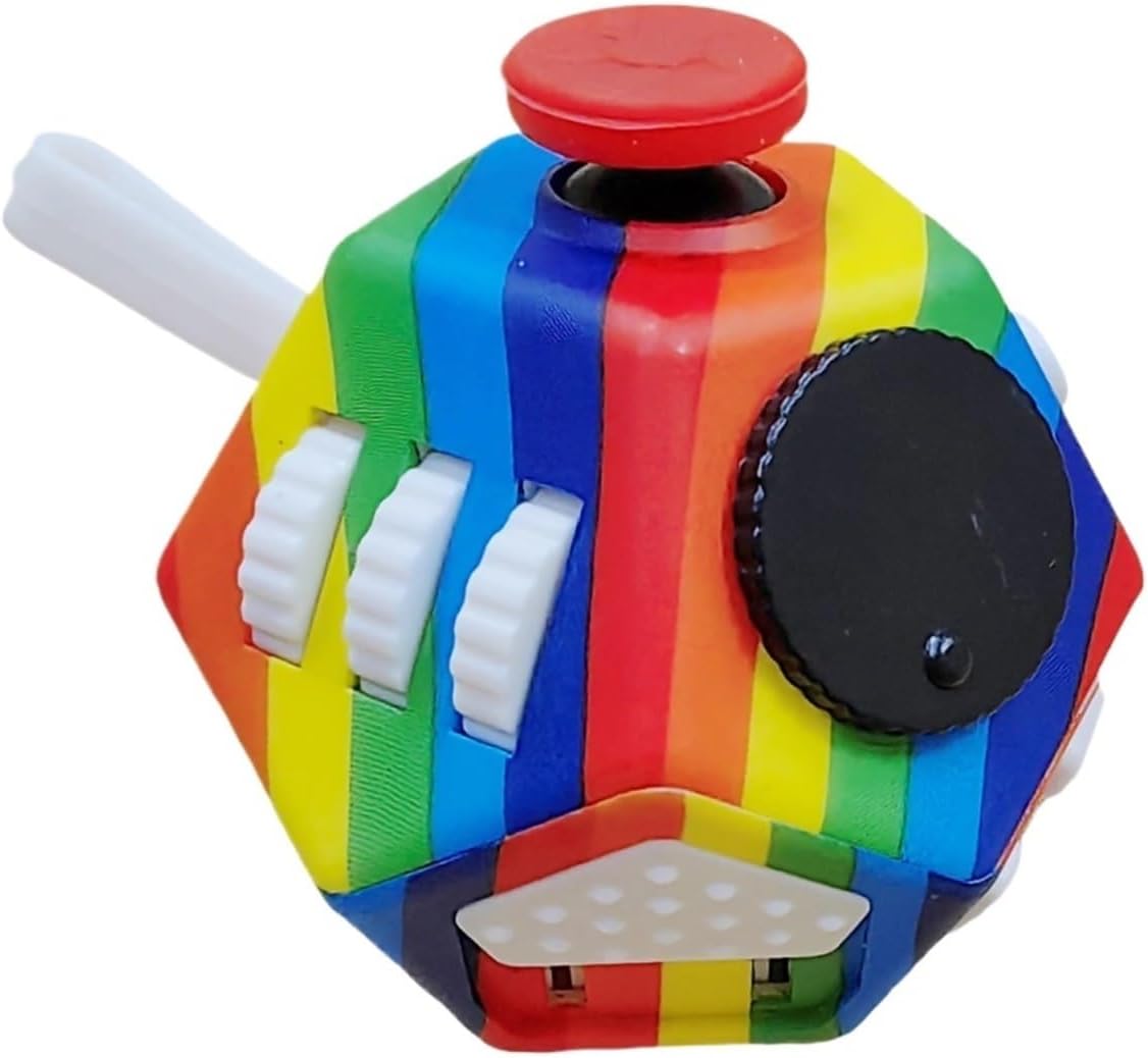Adults Antistress Relief Dice Anxiety Attention Plastic Gaming Stress(Color3)