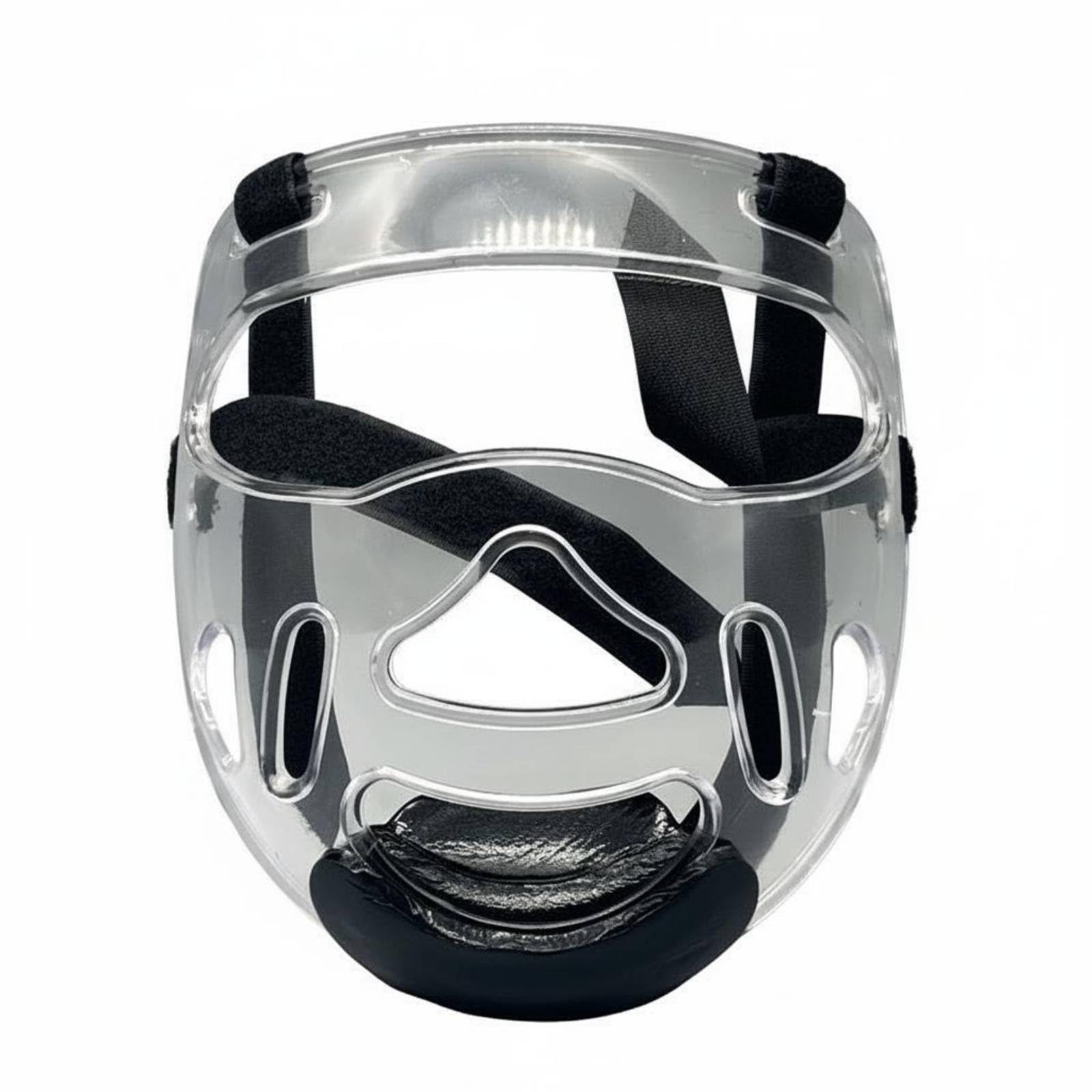 Milageto Detachable Face Guard Helmet Impact Resistant Sparring Helmet Fighting Arts Gear for Beginners, M Height 130-150CM