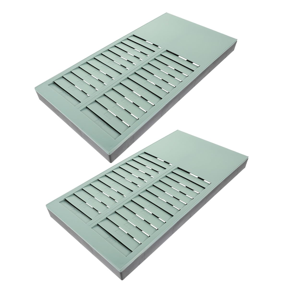 TEHAUX 2 Piezas Organizador de Tarjetas Vertical Ranuras Soporte Compacto para Tarjetas de Asistencia Fácil Instalación Resistente y Ligero para Oficinas y Gestión de Empleados