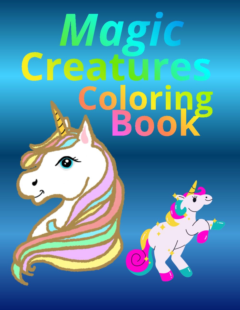 Magic Creatures Coloring Book