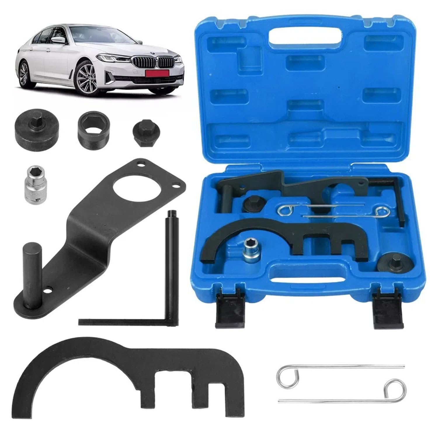 Kit Attrezzi Bloccaggio dell'Albero a Camme Motore Compatibile con BMW N47 N47S N57, Kit Messa in Fase del Motore per 2.0 Diesel/Motore
