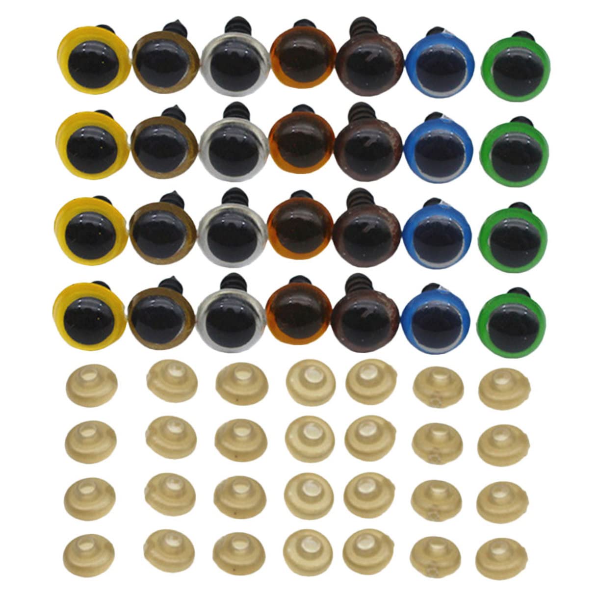 NUOBESTY 5 Sets Plüschpuppenbrille Augapfel Wackelauge Handgenähte Bewegliche Augen Puppenaugen Wackelaugen Farbe Für Augen Bastelaugen Engelsaugen Webstuhlaugenaufkleber Farbig Für Augen