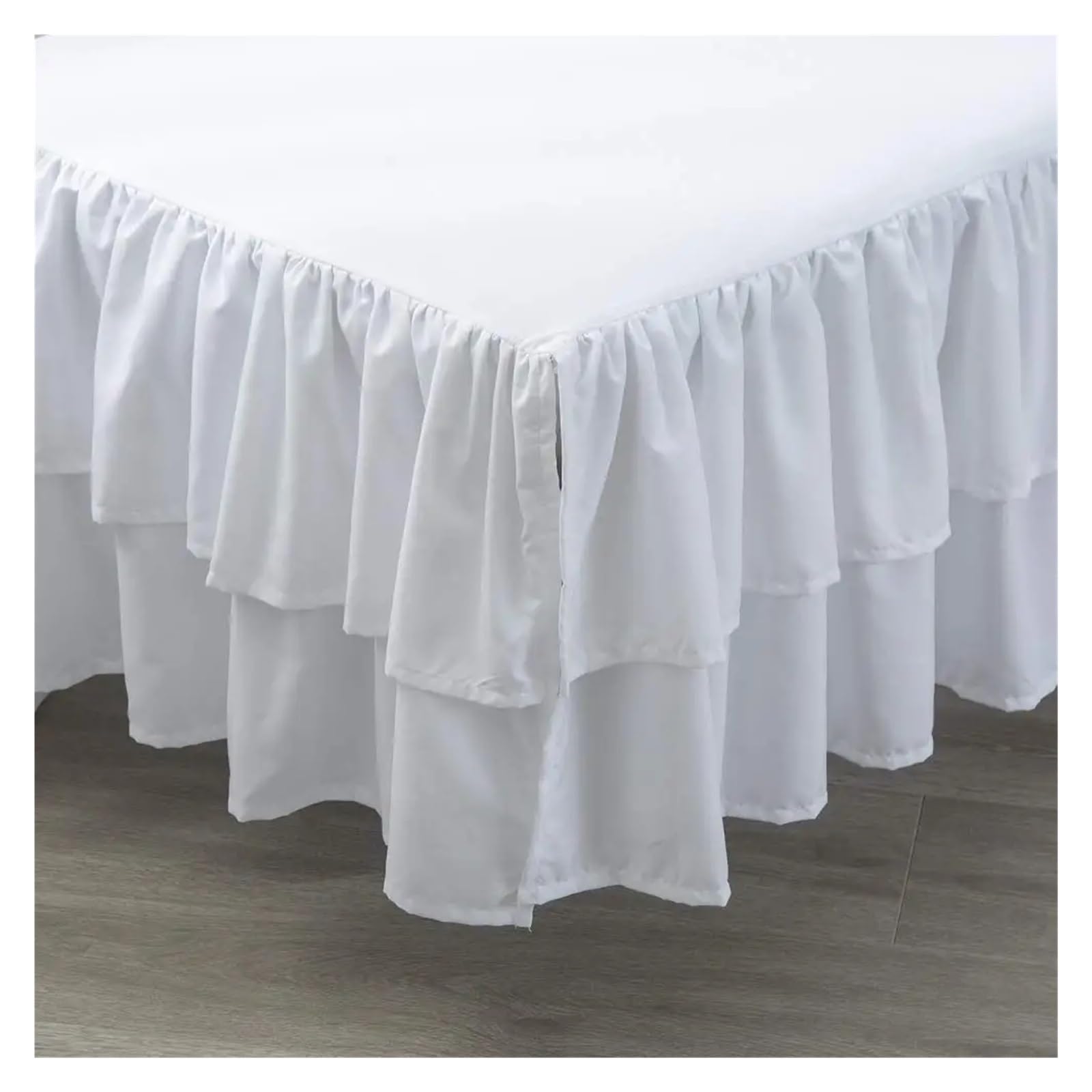 Jupe De Lit Bébé En Microfibre Avec Volants Et Pompons | 71x132 Cm, Chute 35.6 Cm | Pour Berceau Et Lit Enfant - 11