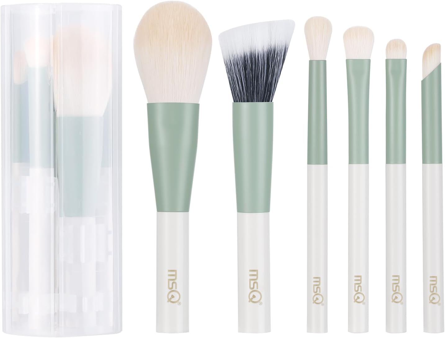 MSQ 6pcs Makeup Brush Set Everyday Basic Essentials Brush Set