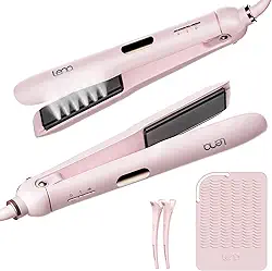 LENA Chapinha A Vapor H11, Ferramenta Profissional Para Modelagem De Salão Com Placas De Vapor De Titânio, Efeito Super Alisador, Temperaturas Ajustáveis Para Todos Os Tipos De Cabelo, Display Led,