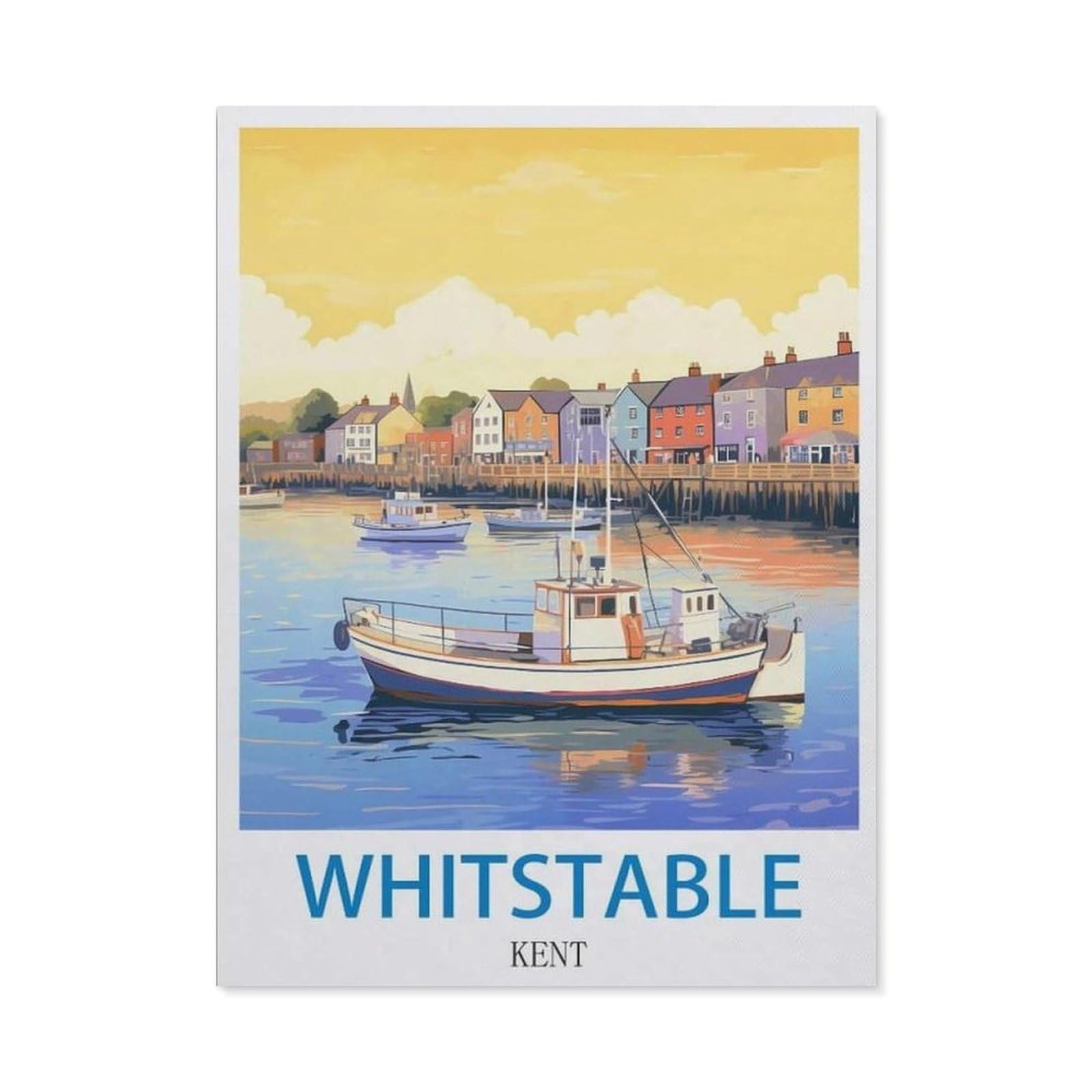 BEAYODKP DIY Diamond Art Kits，Whitstable Kent（30x40cm）