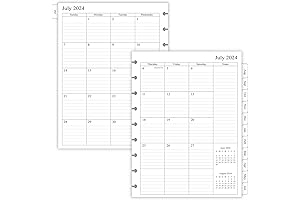 Happy Planner Classic Inserts 2024-2025 - Monthly Pages Only