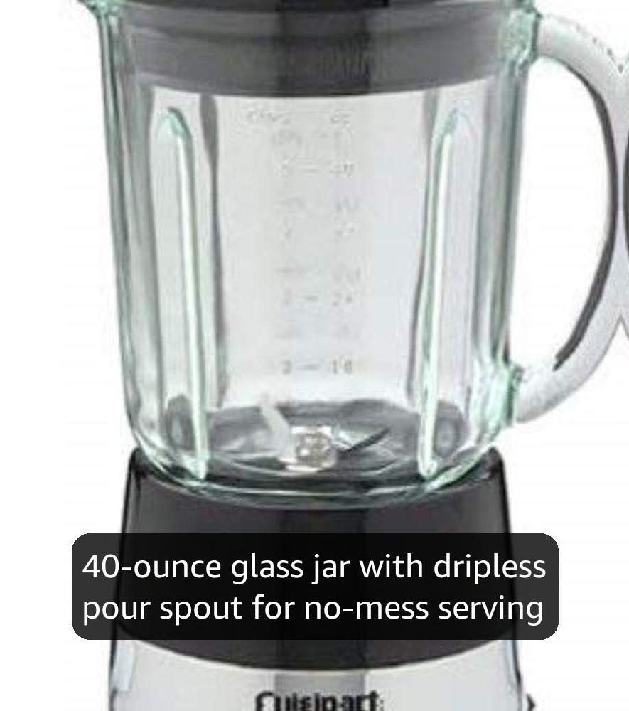 Cuisinart ブレンダー ブラック Amazon.com: Cuisinart Blender SmartPower 40-Ounce 7-Speed