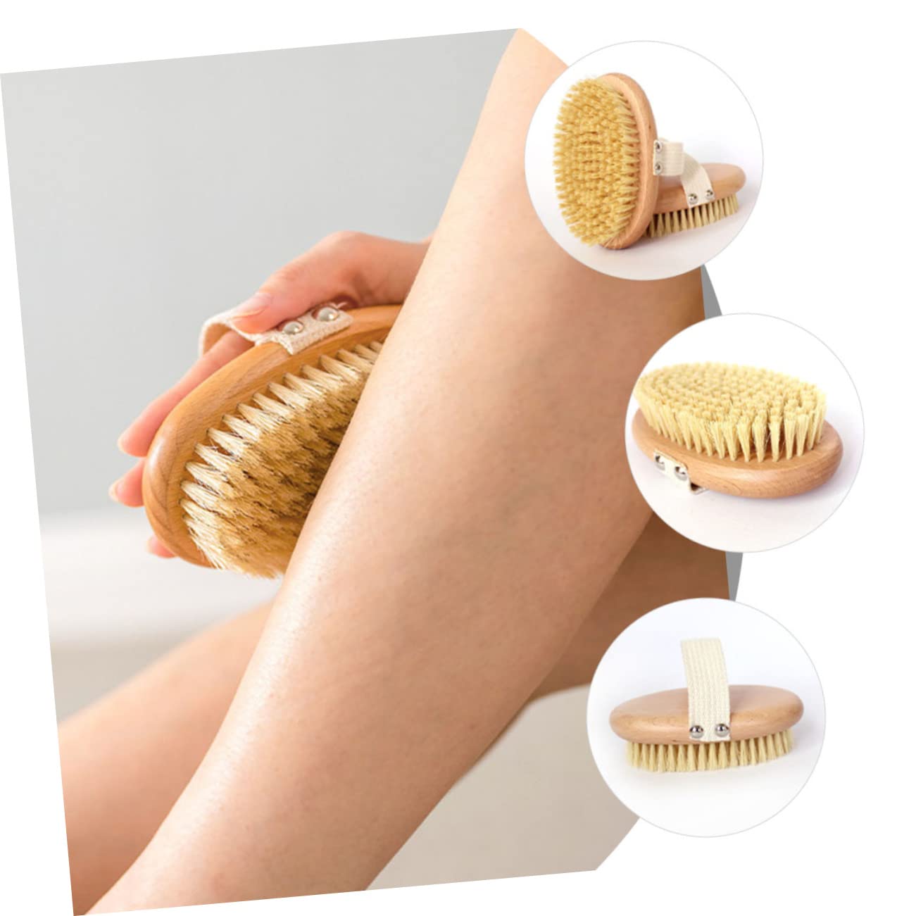 FRCOLOR 3 Stück Badebürste Mit Geschmeidigen Borsten Für Die Dusche Rückenbürste Massagefunktion Für Das Körperpeeling