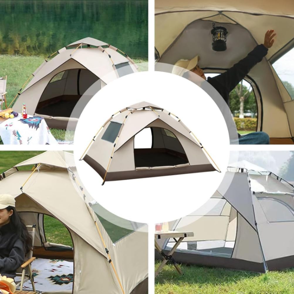 HEWOLF 自動開閉キャンプテント 2-3人用 HEWOLF 自動開閉キャンプテント 2-3人用 150cm,防水・防風の