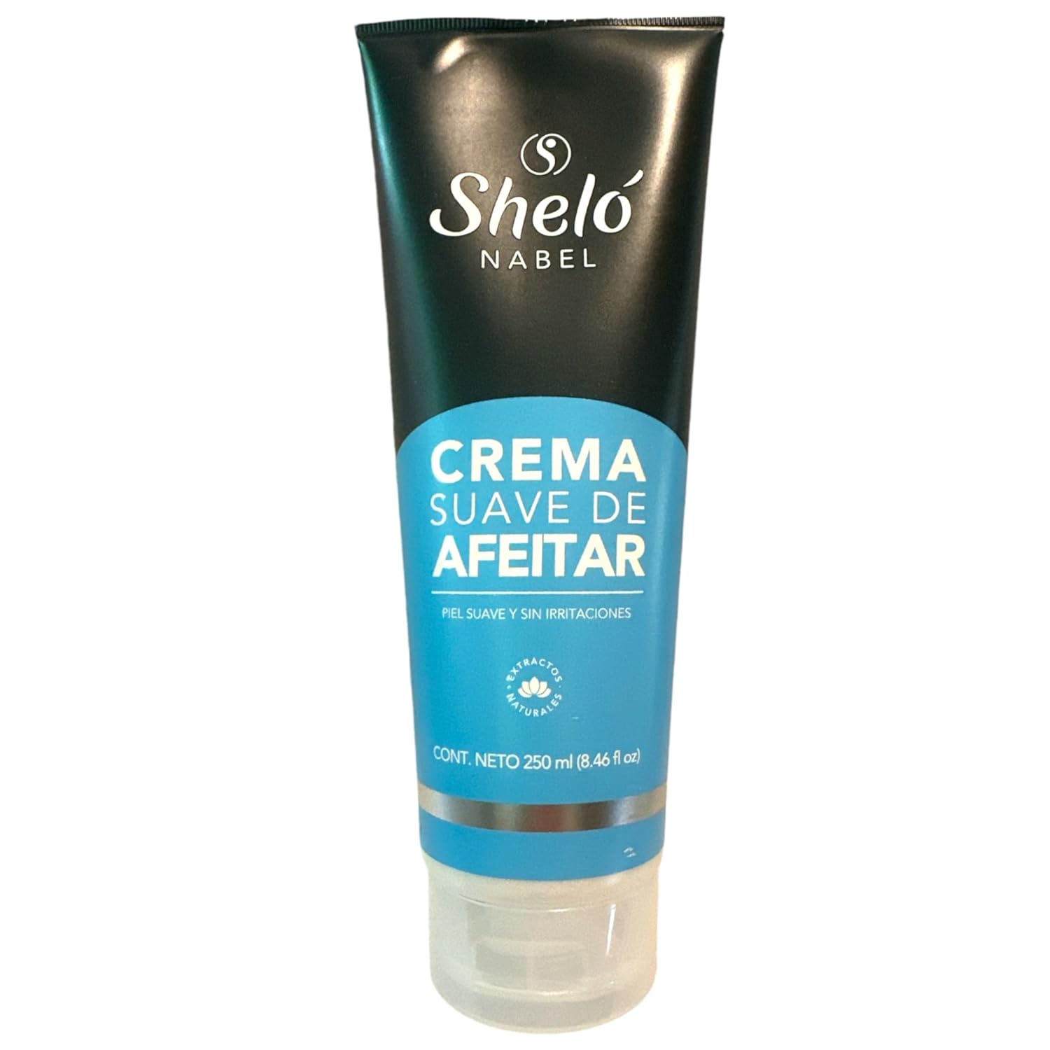 Sheló Nabel Gentle Shaving Cream, 8.46 fl oz, Natural Jojoba & Almond Oil, Menthol Infused