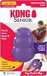 KONG Senior Jouet de chien en caoutchouc naturel doux -Fun à la truie, Chase & Chercher pour les petits chiens