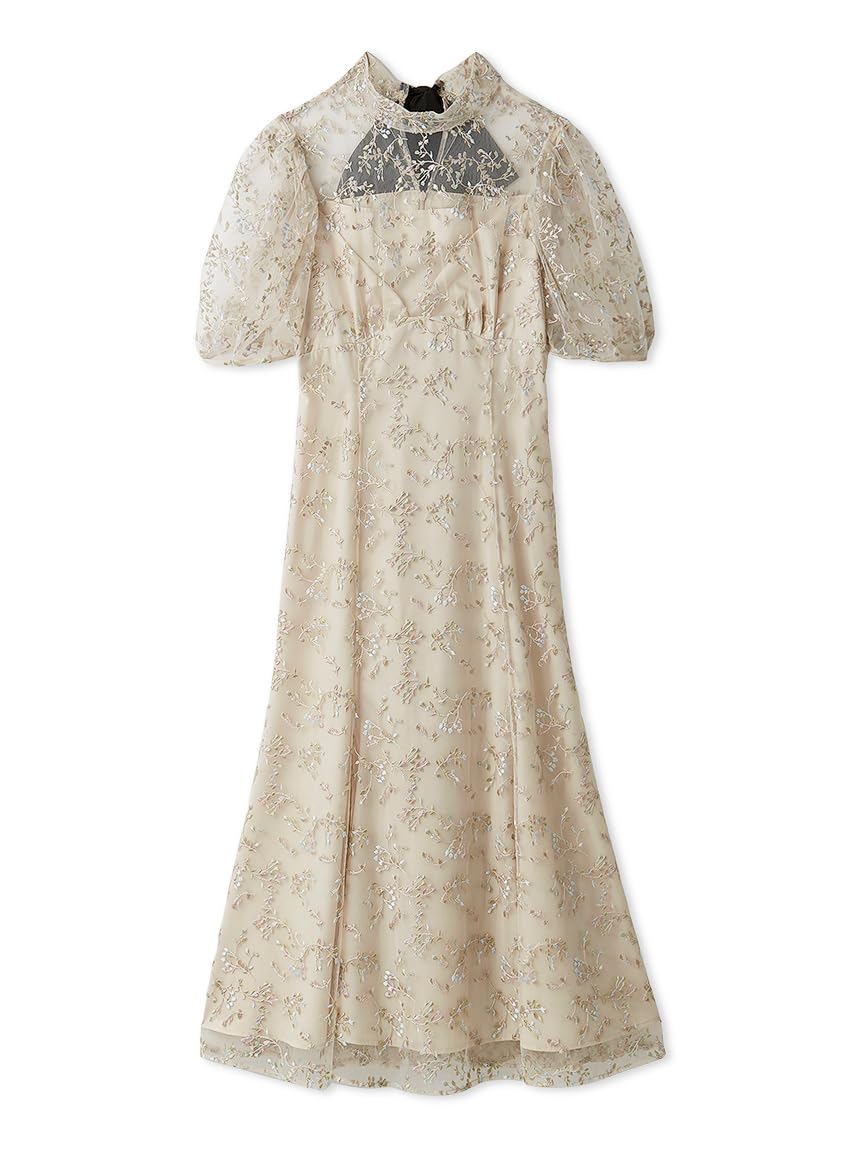 Amazon.co.jp: バックリボンスモールフラワードレス CWFO254304LBEG36