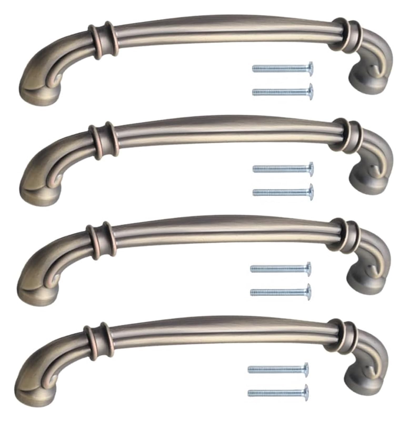 NLQCSXWEP Zinc Alloy Cabinet Bow Handle, Zinc Alloy Handles Blue 4 pcs for Cabinet Door Wardrobe(F-128mm)
