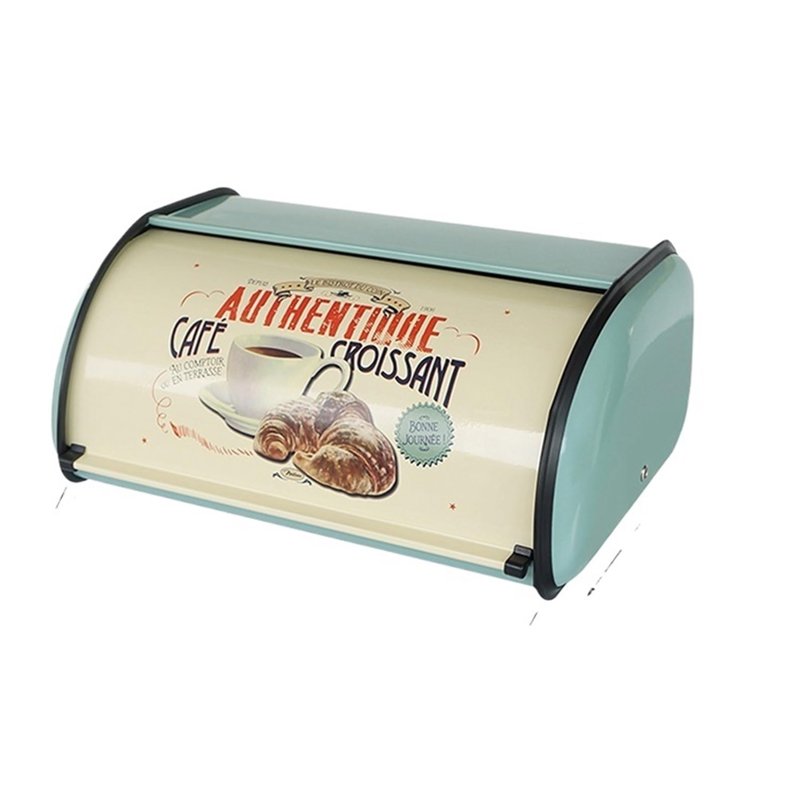 GIYXHU Kitchen Metal Bread Box Desktop Food Storage Container Outdoor Picnic Snack Convenient Flip Cover Bin for Bread