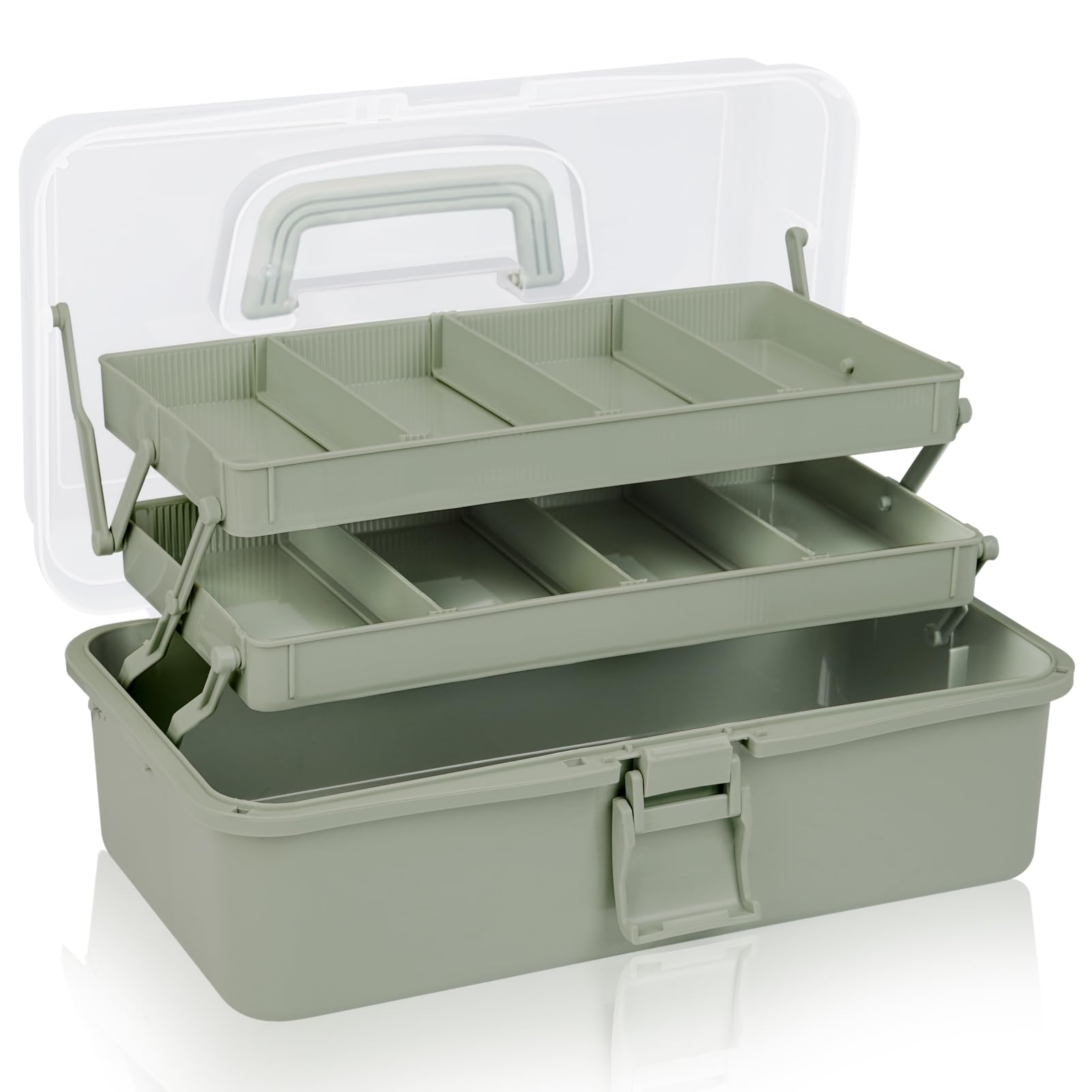 Amazon｜YHANEC【可動仕切り】ツールボックス 三段折り畳み式 大容量