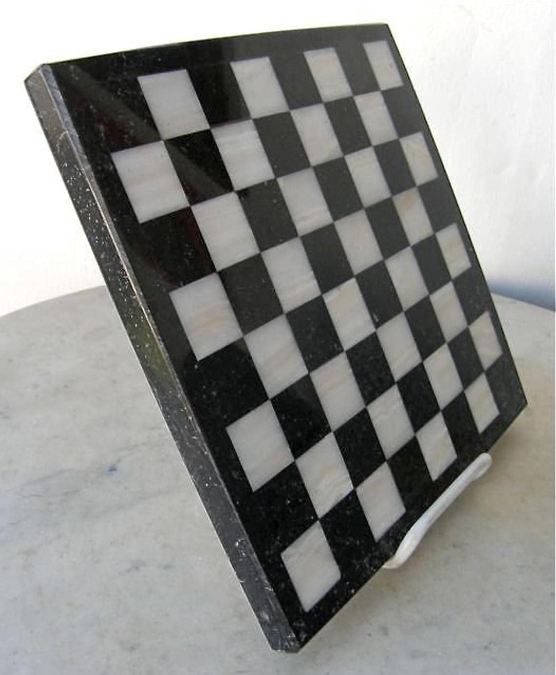 Creative Product Meshnew Handmade Marble Chess Board Black and White Marble Full Chess Game Set Staunton and Ambassador Gift Style Marble Tournament Chess Sets 15 inches Large Chess Set Marble 🔥 Meshnew Handmade Marble Chess Board Black and White Marble Full Chess Game Set Staunton and Ambassador Gift Style Marble Tournament Chess Sets 15 inches Large Chess Set Marble
