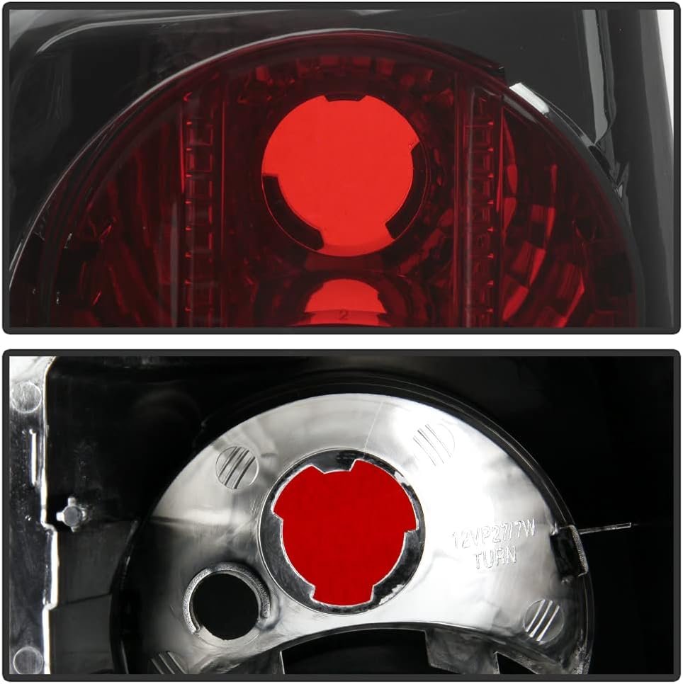 ACANII - For 1993-1998 Jeep Grand Cherokee Smoked Lens Tail Brake Lights Lamps Replacement Pair Driver & Passenger Side