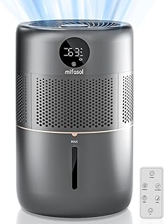 Evaporative Humidifier, 5L Large Humidifiers for Bedroom, 400 ml/h Rapid Humidifiers with Filter for Home, Quiet Sleep Mode, Humidity Setting Top Fill Humidifiers for Large Room Baby Yoga Room Plants