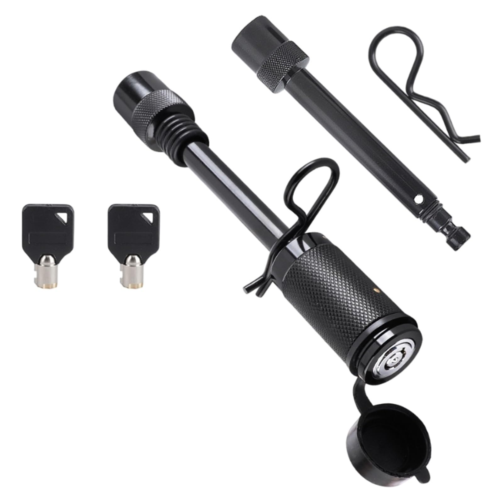 Adaptador Enganche Pin de Bloqueo de Enganche de Remolque de Alta Resistencia, 1/2 ", 5/8", para camión RV, Accesorios universales de Bloqueo de Remolque con Mancuernas para Coche Soporte Bola
