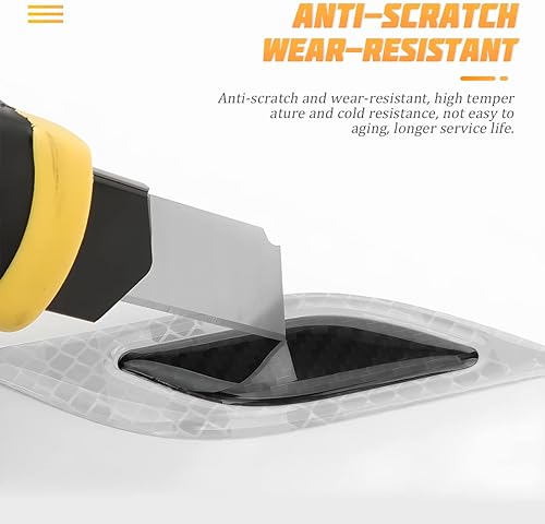 Miniatura 3 de Adhesivo de Rayas Reflectantes 3D Fuertes para Guardabarros, Capó y Parachoques de Auto, 6 Piezas de Calcomanías de Protección de Advertencia de