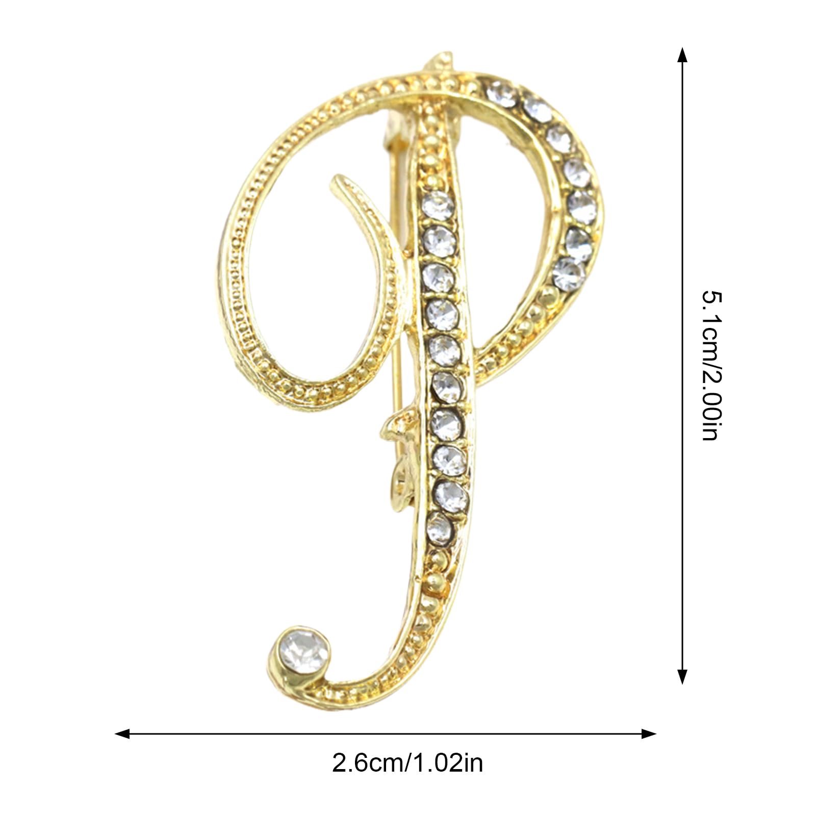 Hitrod Broche Lettre D'Or,Broches En Forme De Lettre Dorée Pour Femmes | Ornements Initiaux, Bijoux à épingles, Broches à Lettres Pour Femmes, Cadeau De Remise De Diplôme De Mariage D'affaires