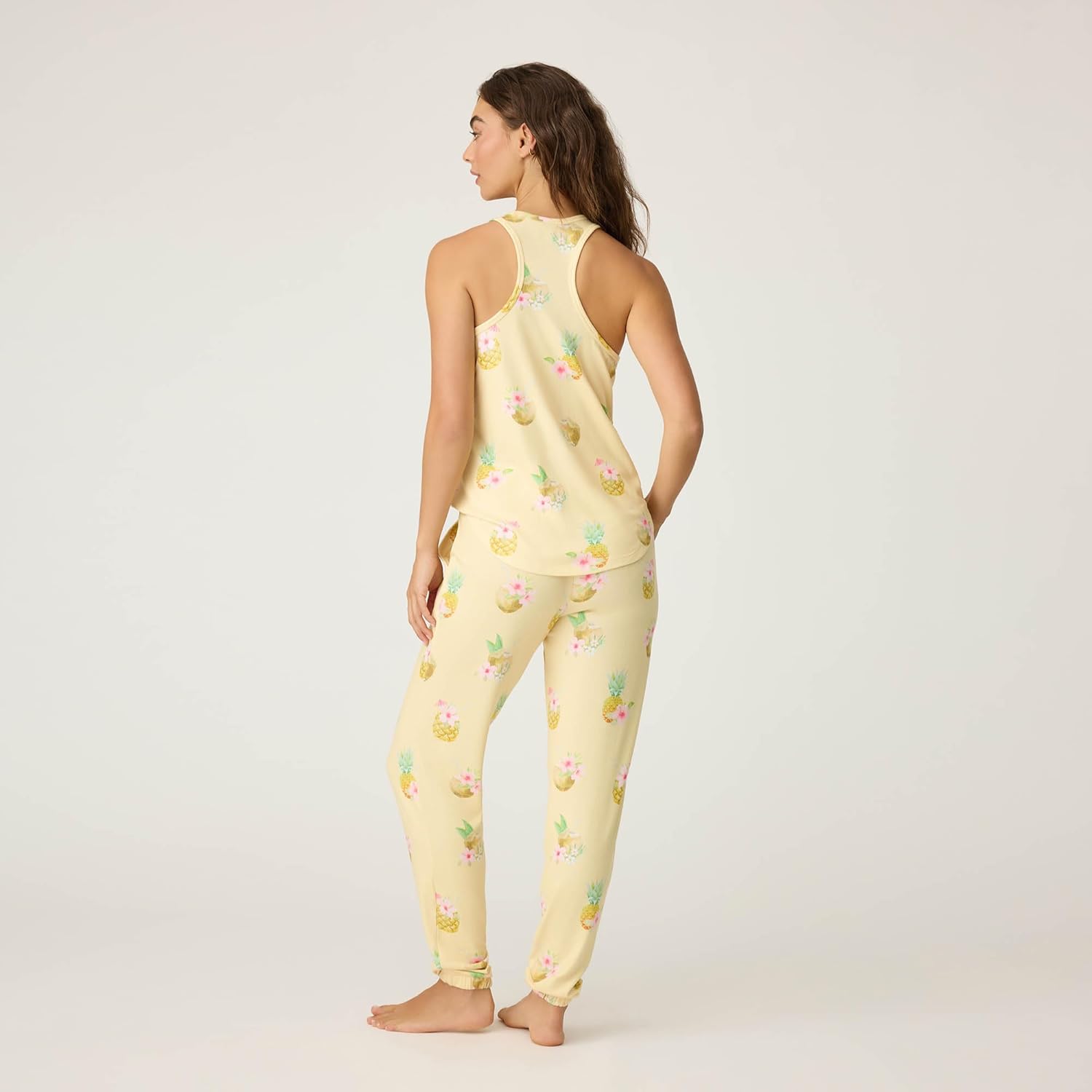 PJ Salvage womens Aloha Hour Collection Tank and Jogger Pj Set - Image 4